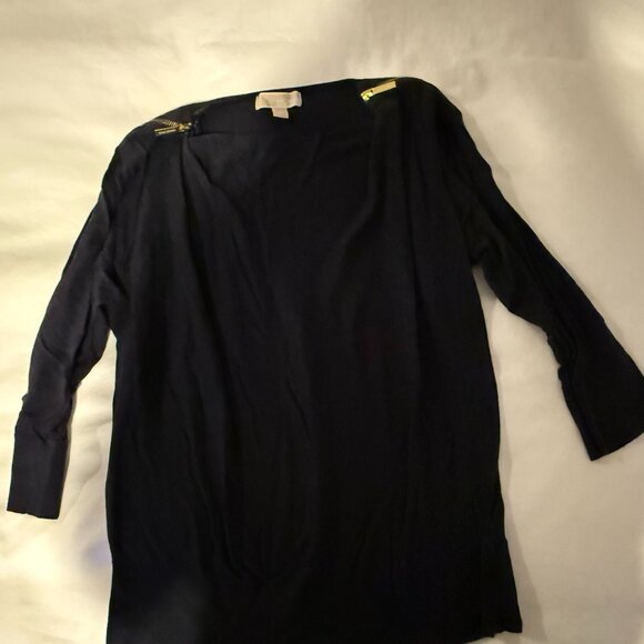 AMAZING LIMITED EDITION VINTAGE MICHAEL KORS WOMEN MEDIUM BLACK SHIRT SWEATER - Picture 1 of 5